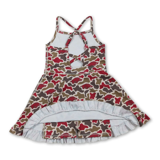 Träger Camo Schweine Kinder Mädchen Team Sportkleid