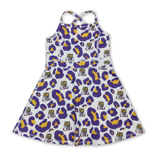 Trägerkleider für Kinder und Mädchen im Leopard-Tiger-Design für Sportmannschaften