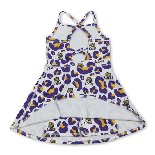 Trägerkleider für Kinder und Mädchen im Leopard-Tiger-Design für Sportmannschaften