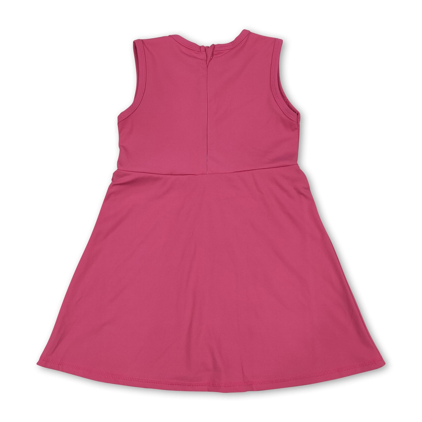 Ärmellose, leuchtend pinke Sportkleider mit Rüschen für Mädchen