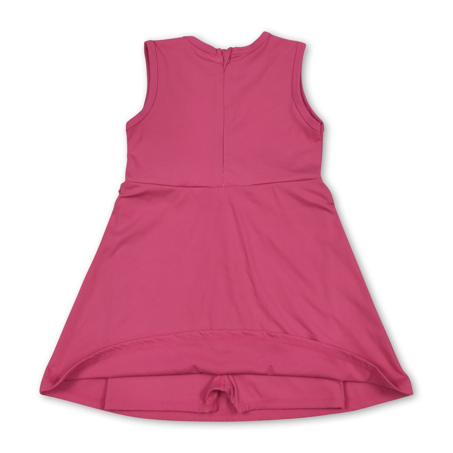 Ärmellose, leuchtend pinke Sportkleider mit Rüschen für Mädchen