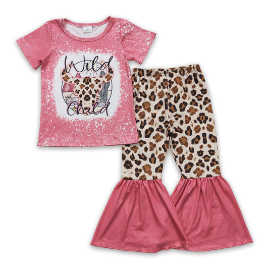 Wilde Kind Leopard Kuhmädchen Westernkleidung
