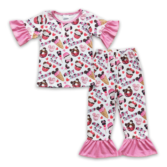 Alles Gute zum Geburtstag Kuchen Snacks Mädchen Pyjamas
