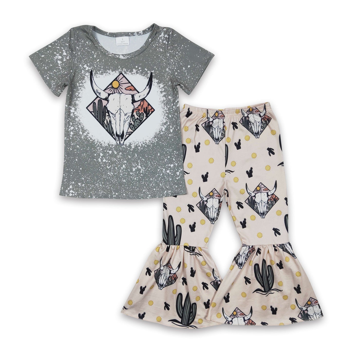 Stierkopf Kaktus Baby Mädchen Western Outfits