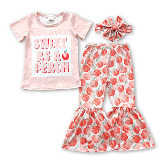 Kinder-Mädchen-Kleiderset „Sweet as a Peach“