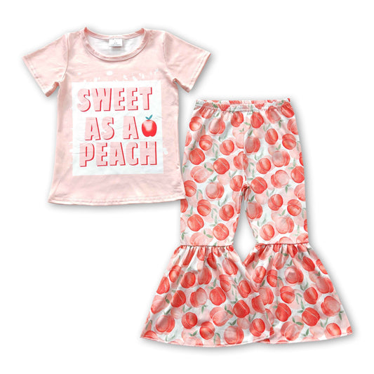 Kinder-Mädchen-Kleiderset „Sweet as a Peach“