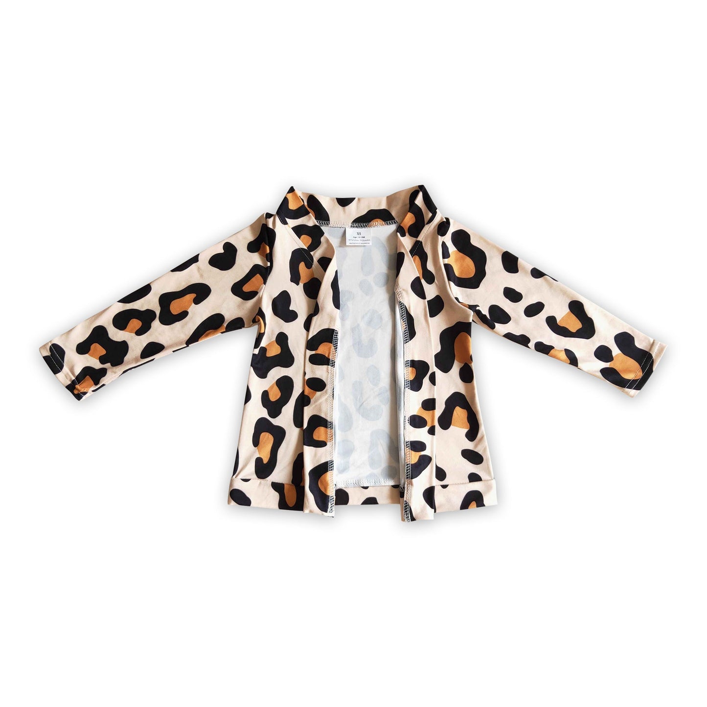Leopard Langarm Strickjacke für Baby Mädchen Herbst Winter