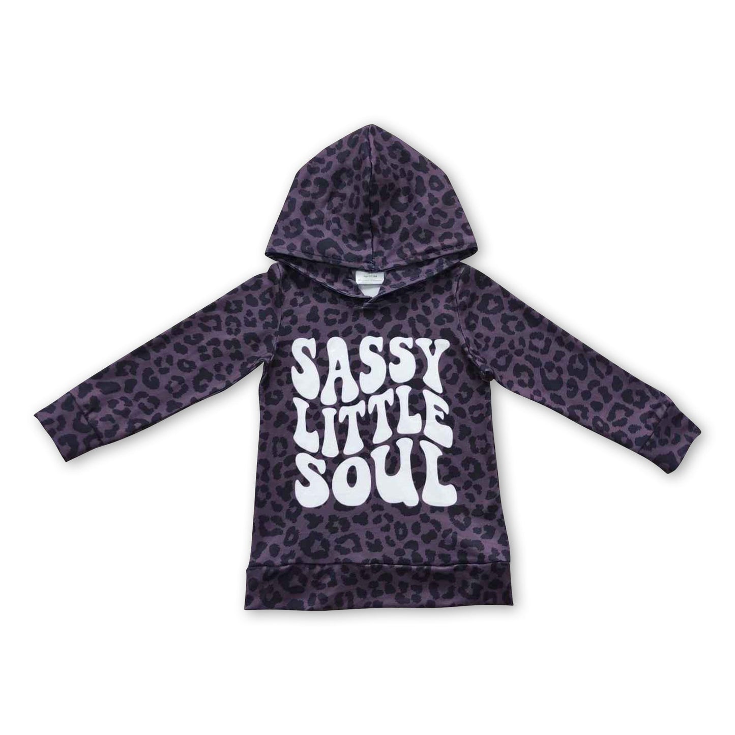 Schwarzer Leopard sassy little soul Baby Kinder Hoodie