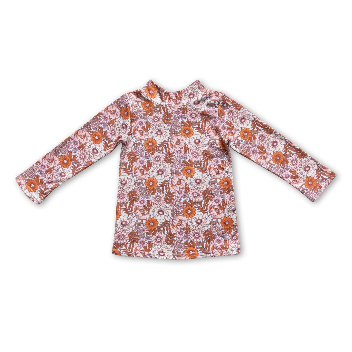 Langarm-Blumenmädchen-Herbsthemd