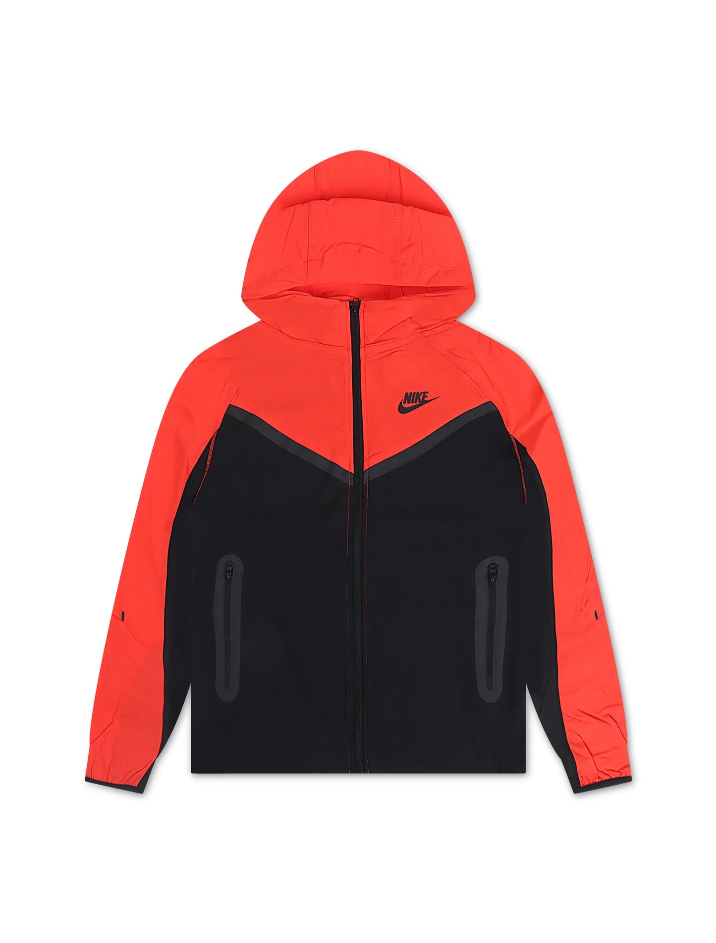 Nike Jungen Tech Fleece Hoodie - Schwarz/Hellrot