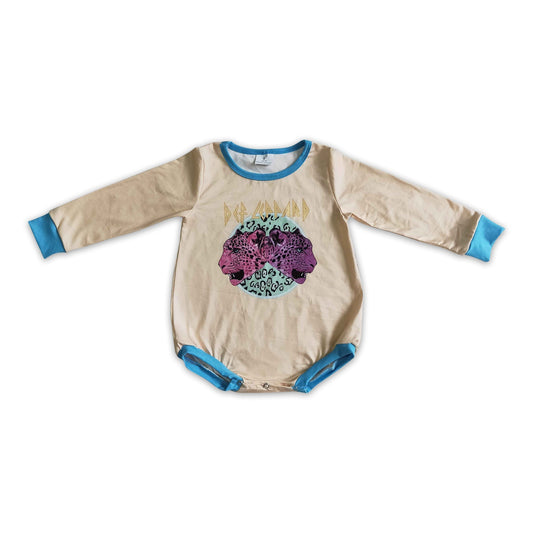 Tiger Leopard Langarm Baby Kinder Strampler