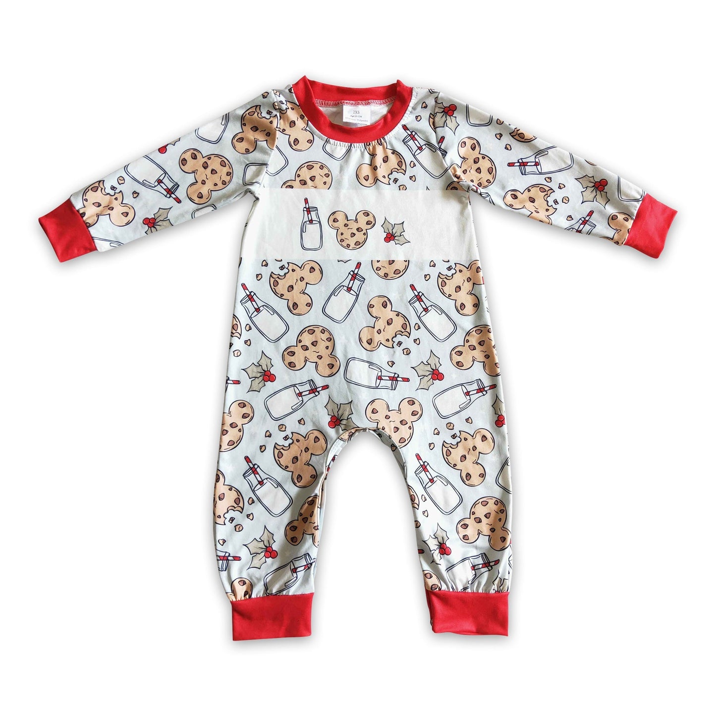 Mäusemilch-Keks-Strampler für Baby-Jungen zu Weihnachten
