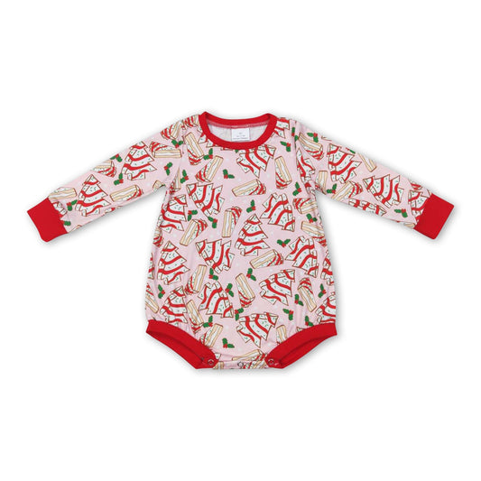Langärmeliger Baby-Mädchen-Weihnachts-Strampler „'Tis the Season“