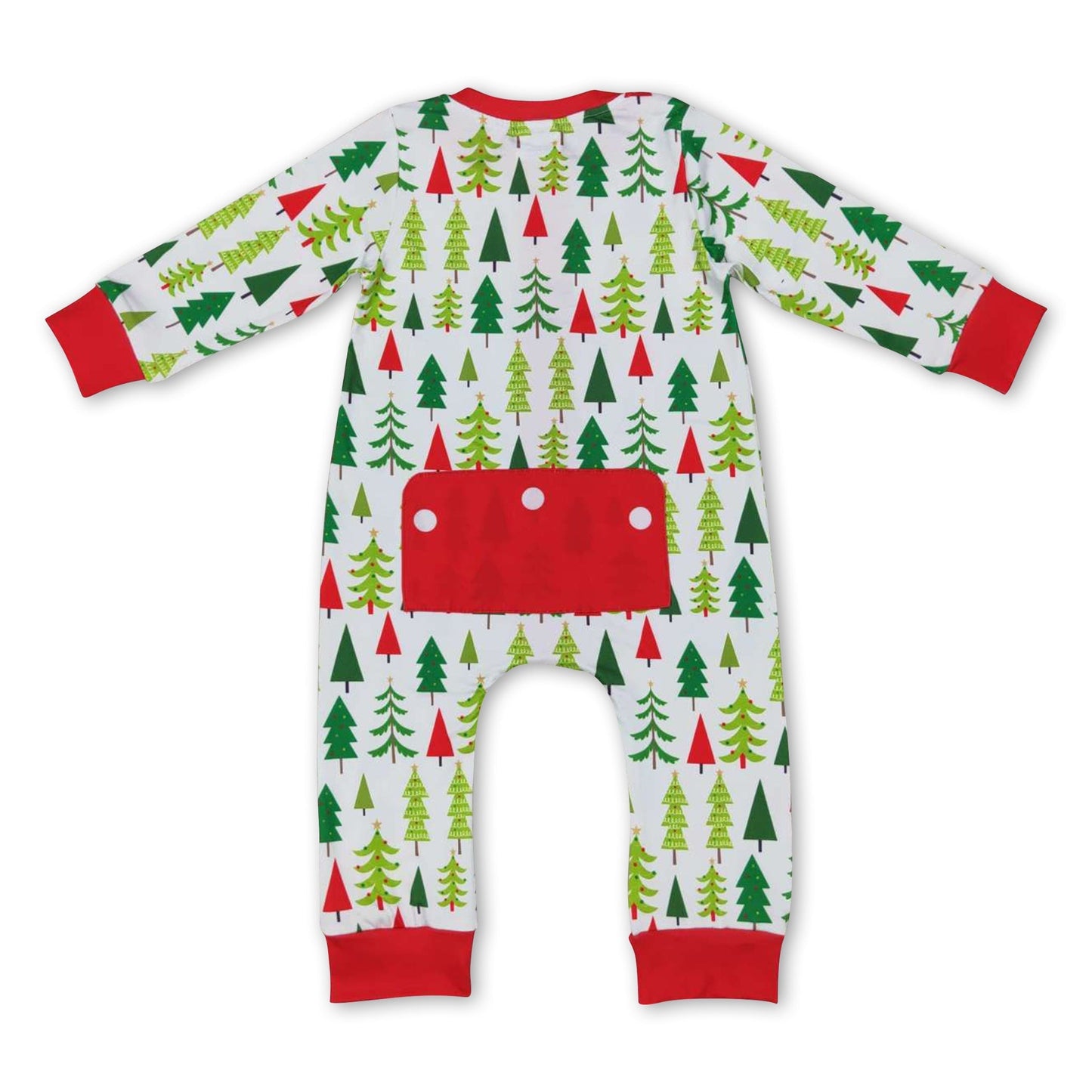 Weihnachtsbaum Langarm Strampler für Baby Jungen