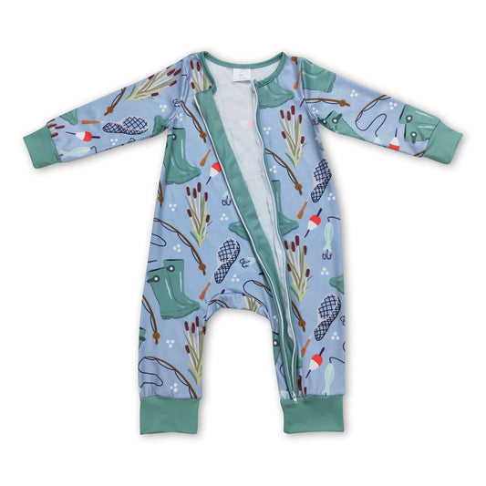 Fischer-Langarm-Strampler mit Reißverschluss für Babyjungen