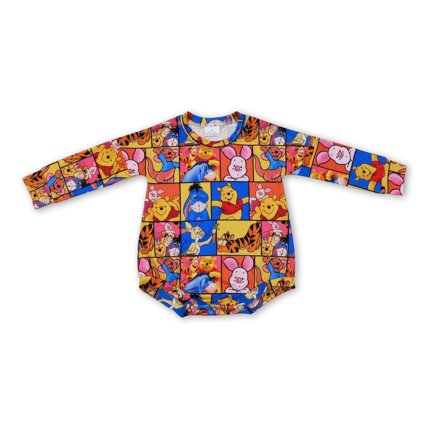 Bär langärmlig Patchwork Baby Kinder Strampler