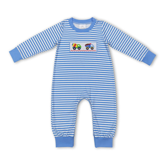 Strampler für Baby Jungen, gestreift, lange Ärmel