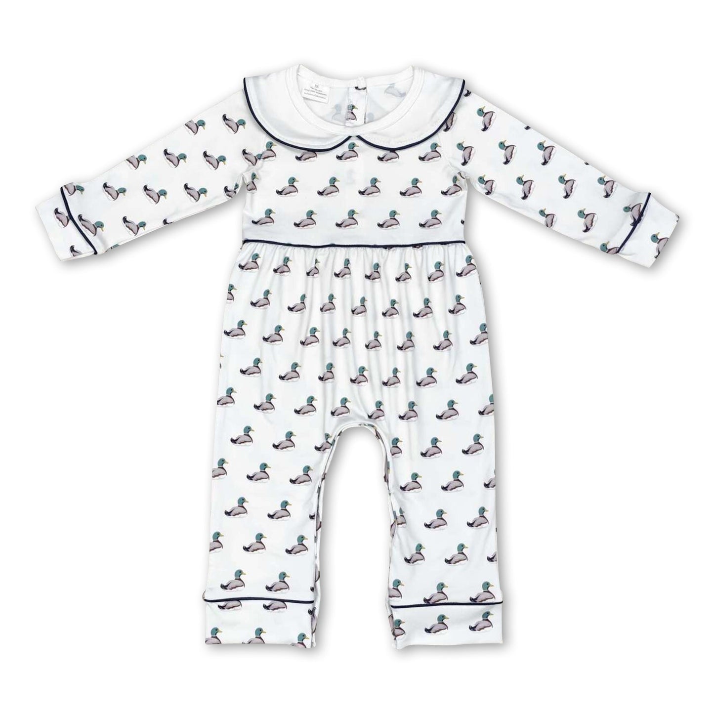 Langärmeliger Enten-Baby-Kinderstrampler