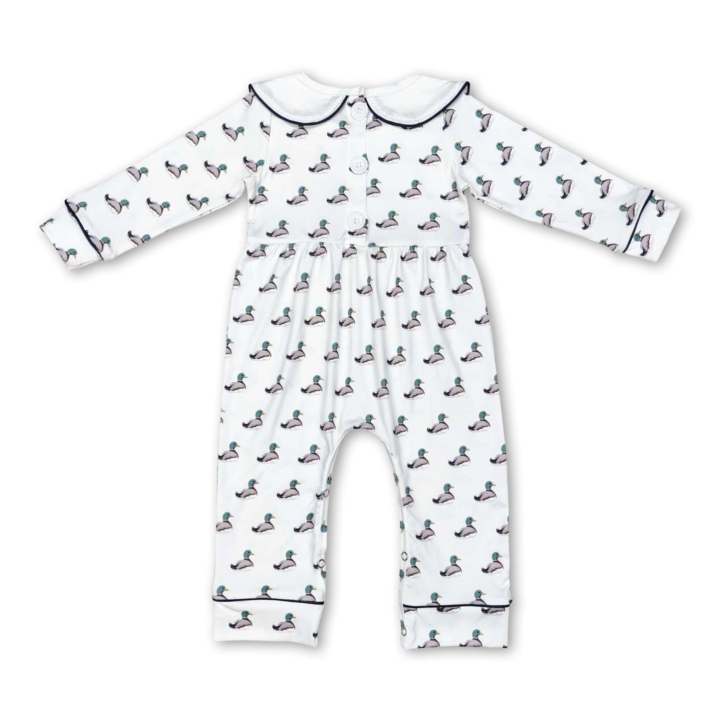 Langärmeliger Enten-Baby-Kinderstrampler