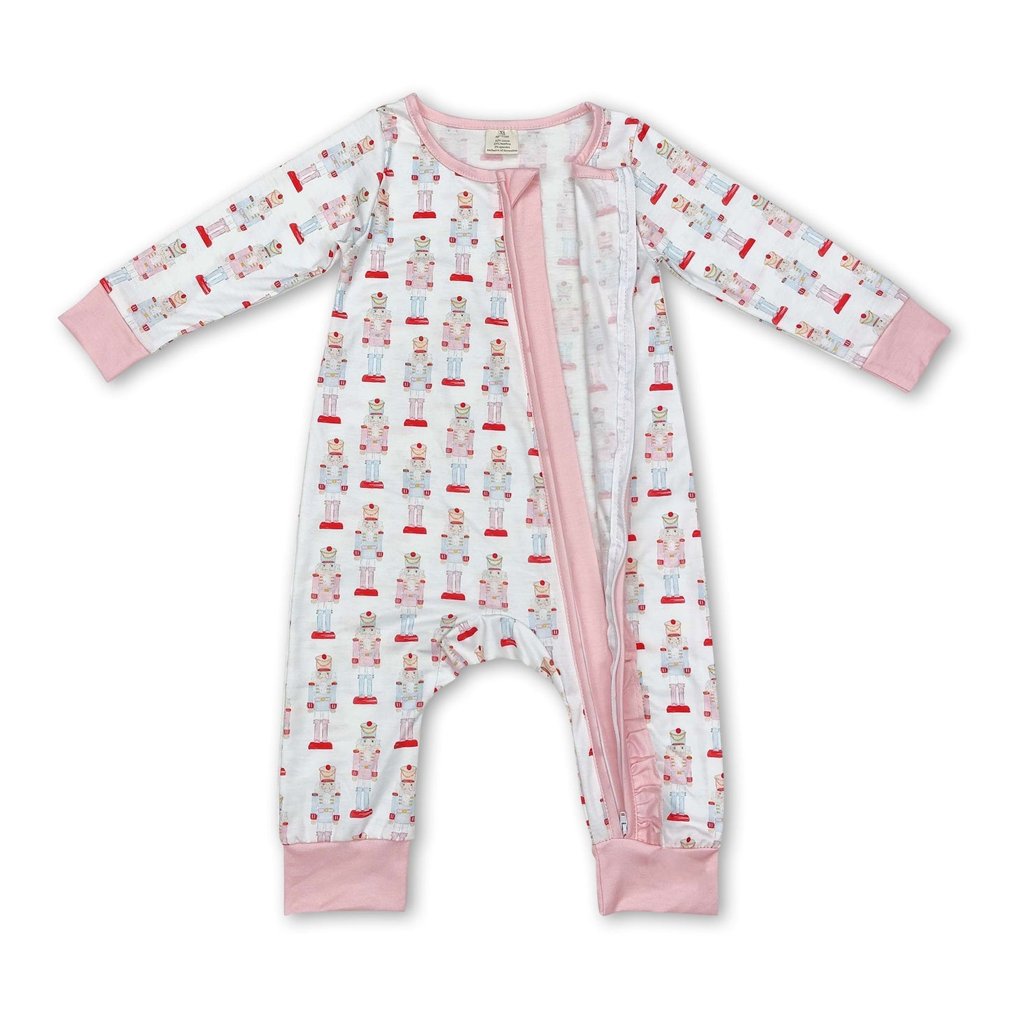 Rosa Königin Ballett Baby Mädchen Weihnachts-Strampler