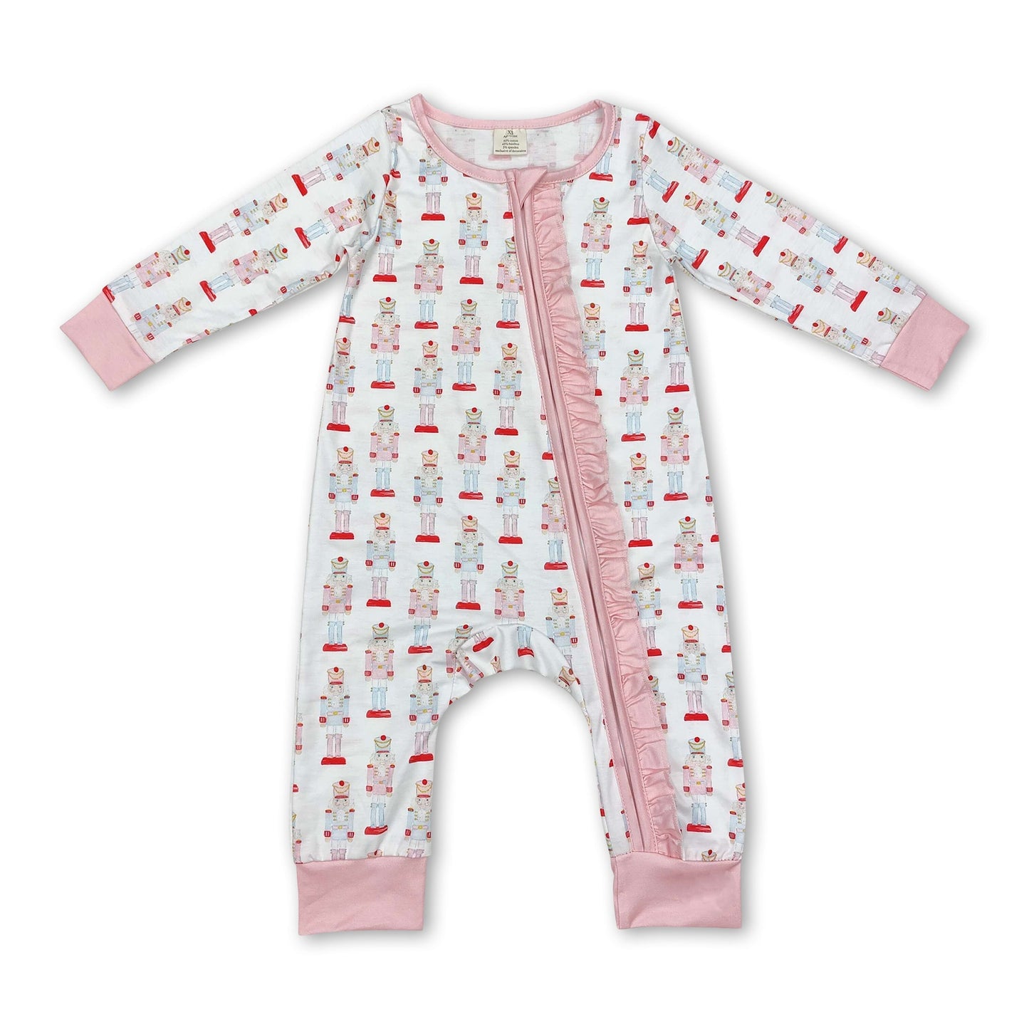 Rosa Königin Ballett Baby Mädchen Weihnachts-Strampler