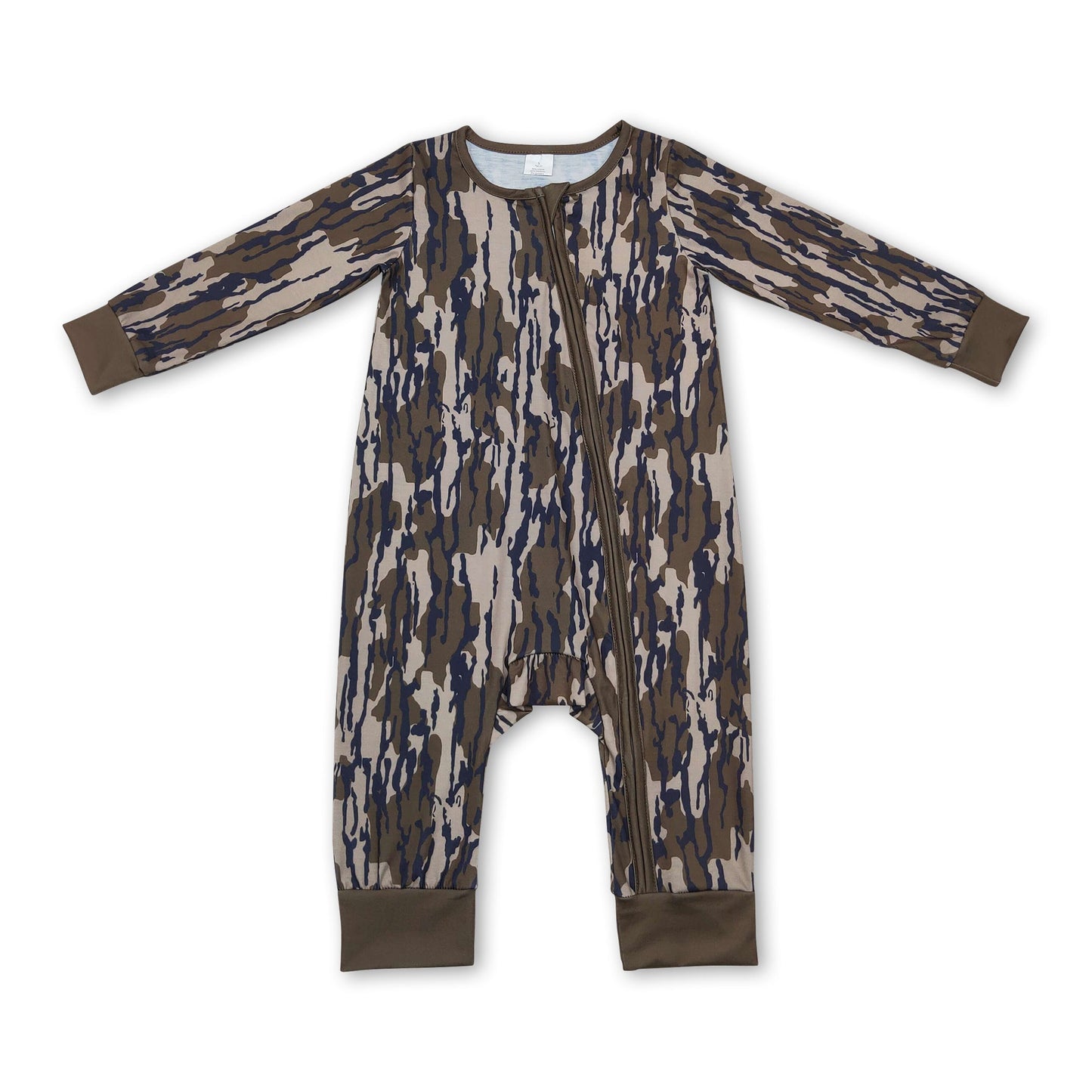 Langarm Camouflage Baby Overall mit Reißverschluss