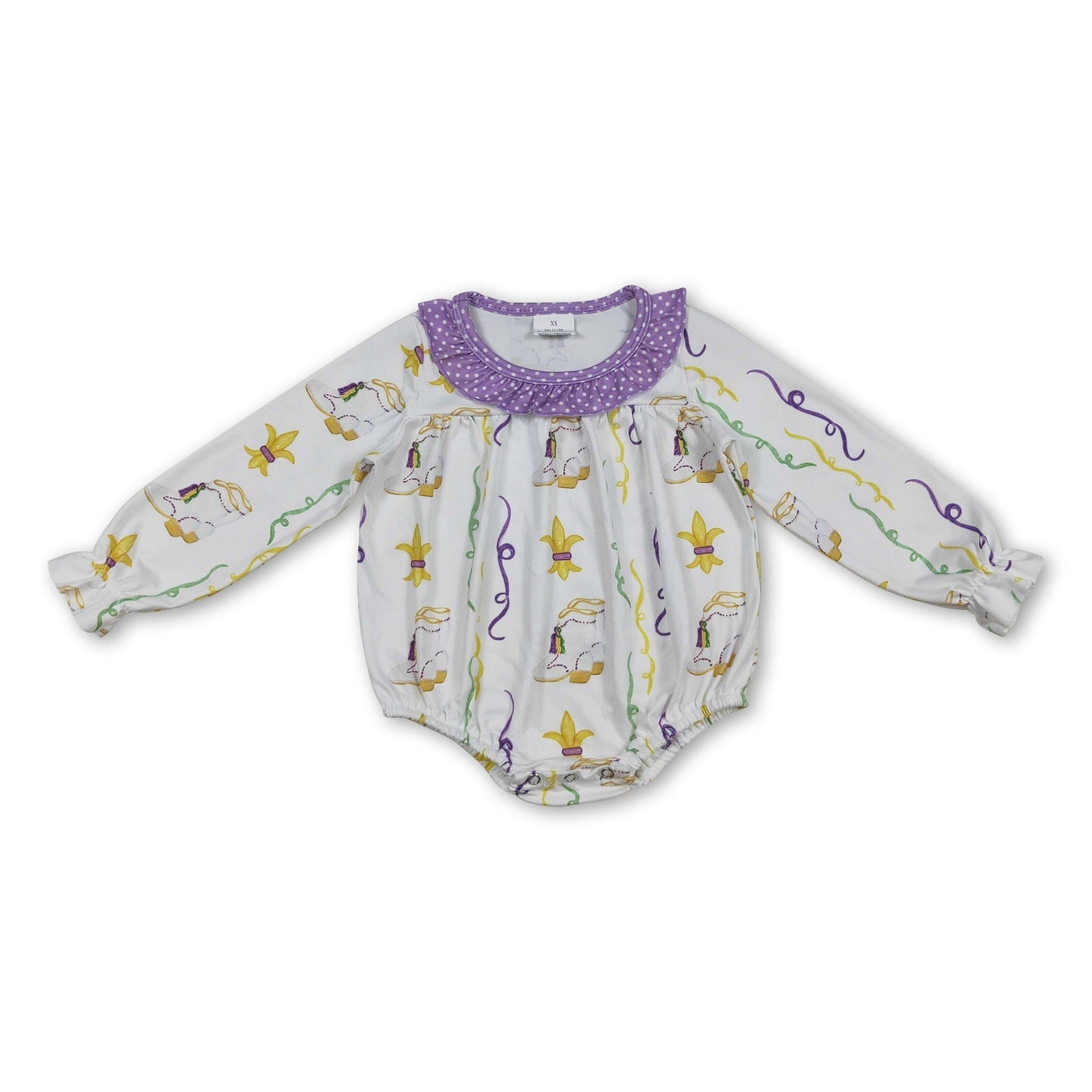 Lila Tupfen Baby Mädchen Karneval Strampler