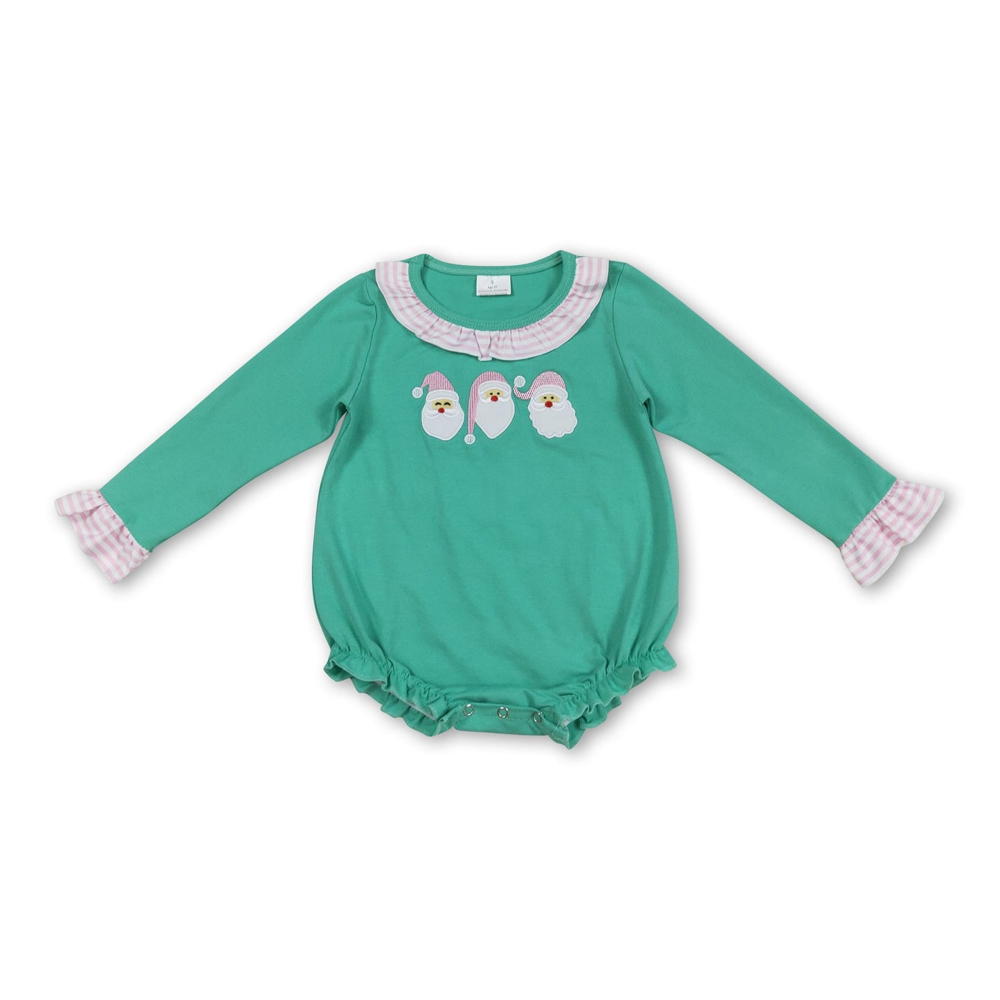 Langarm Strampler für Baby-Mädchen, Weihnachten, Santa