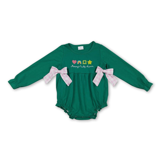 Green Mommy's Glücksbringer Mädchen St. Patrick's Strampler