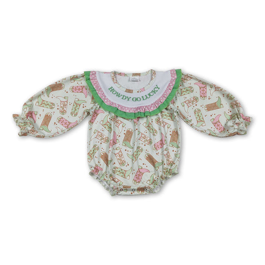 Glückliche St.-Patricks-Westen-Strampler für Babys