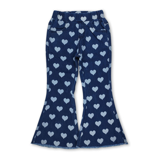 Jeans mit Herz-Print für Mädchen, Valentinstag