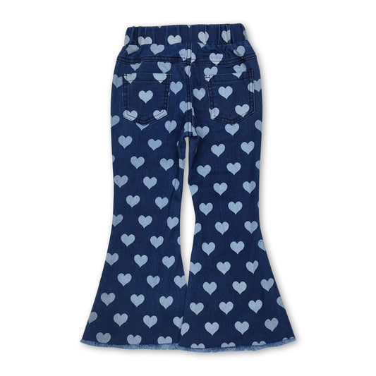 Jeans mit Herz-Print für Mädchen, Valentinstag