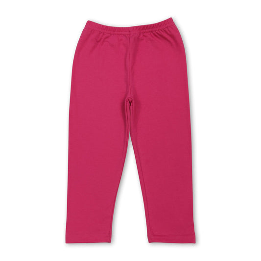 Fuchsiafarbene Baumwoll-Leggings für Kinder und Mädchen