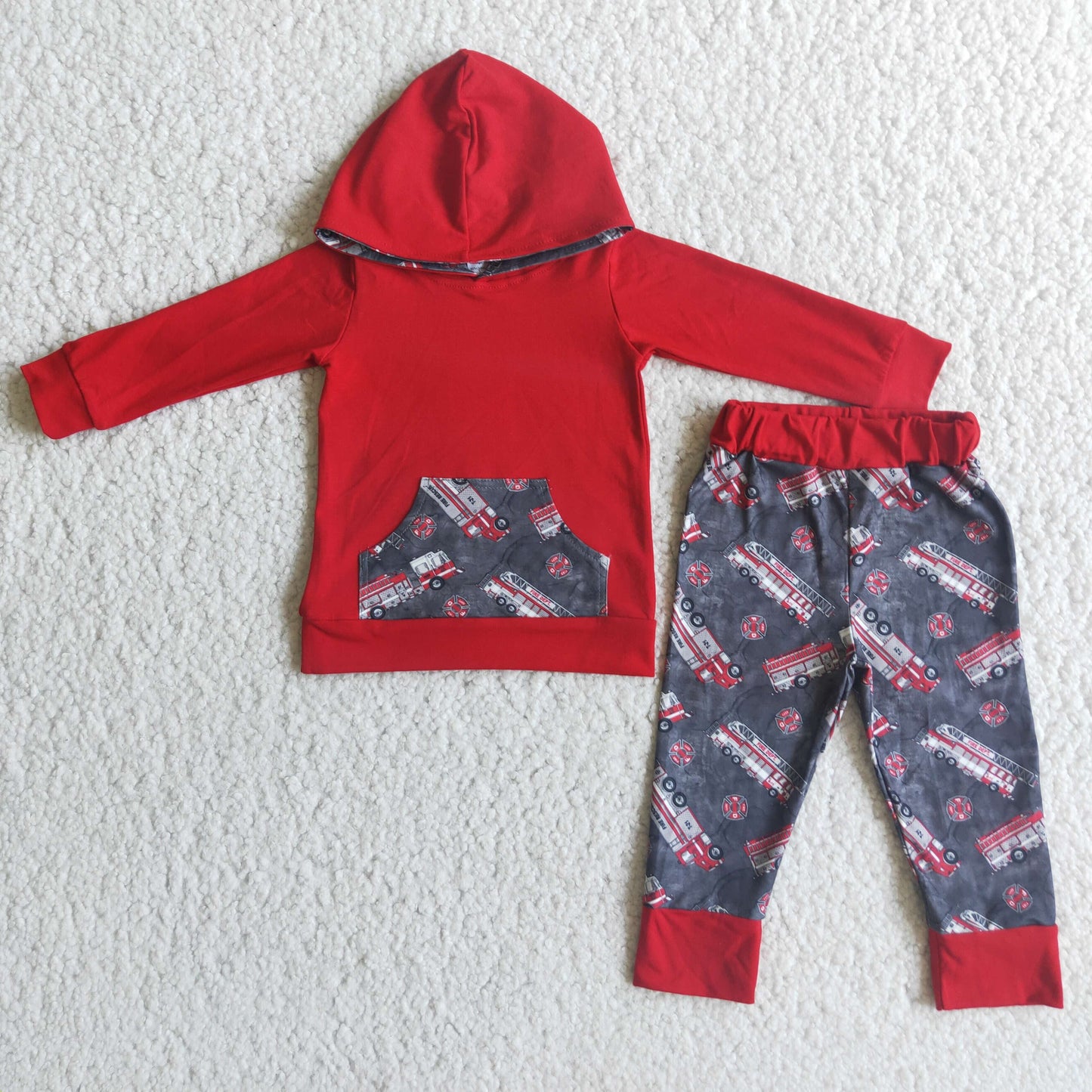 Jungen-Hoodie-Set „Rote Linie“