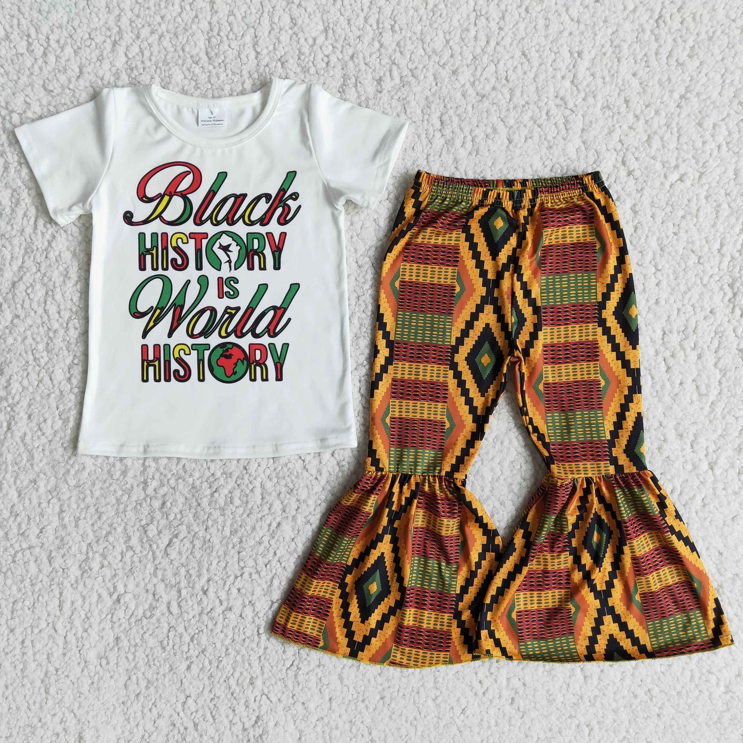 Black history is world history Shirt Schlaghose Mädchenkleidung