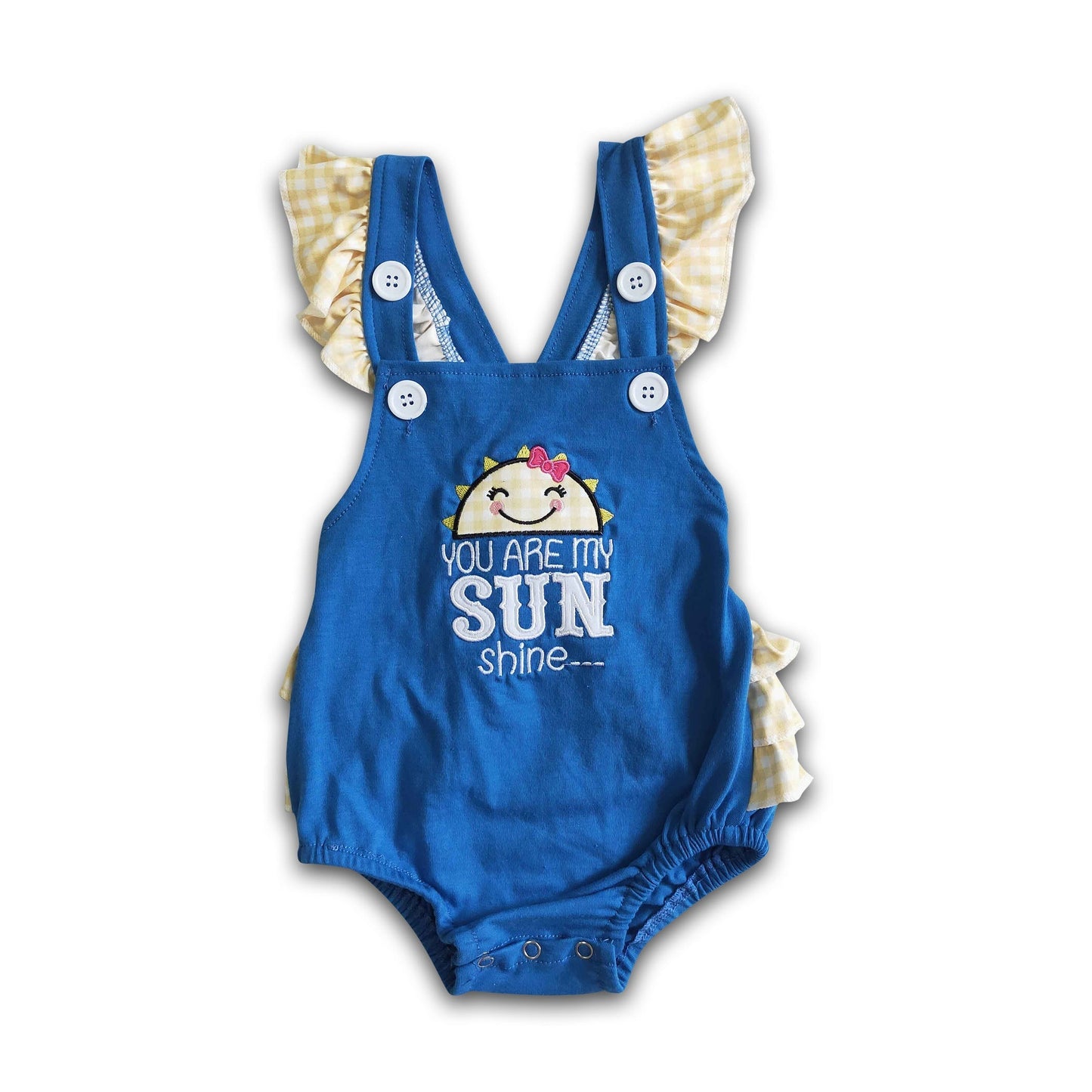 Du bist mein Sonnenschein bestickter Strampler für Baby-Mädchen