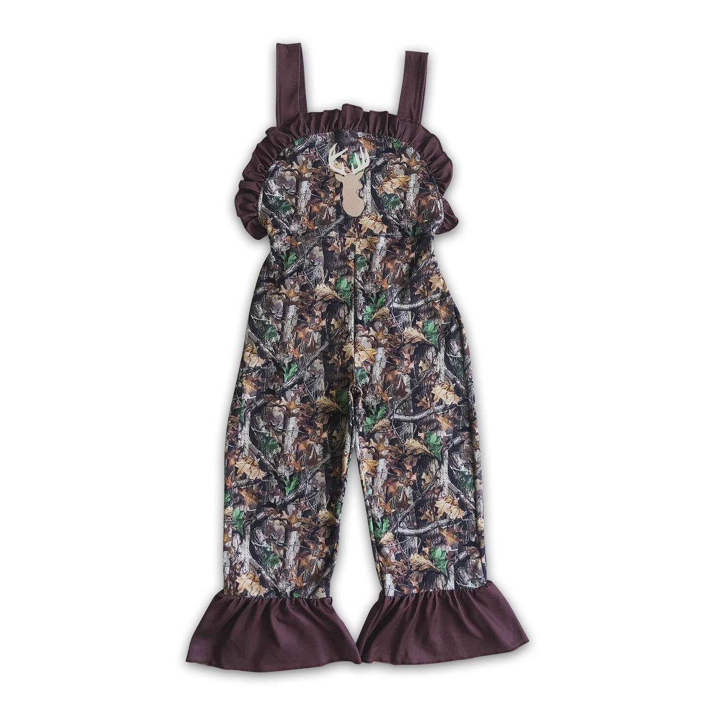 Hirschprint-Tarnmuster langärmeliger Kinder-Overall für den Herbst