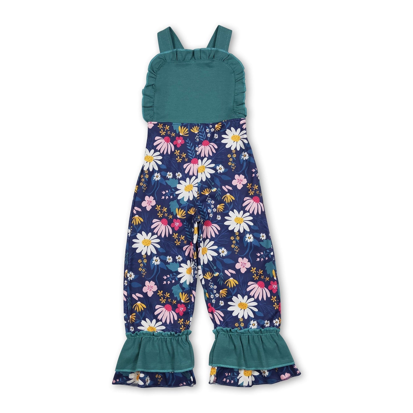 Ärmelloser Baby-Mädchen-Strampler mit Blumenmuster