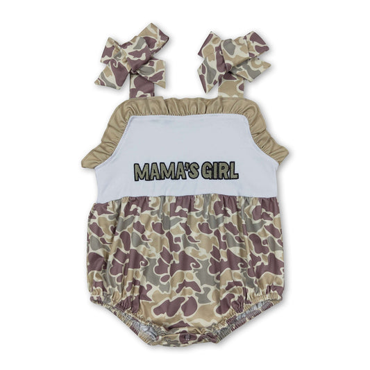 Trägerlätzchen Mama's Girl Camo Baby Strampler