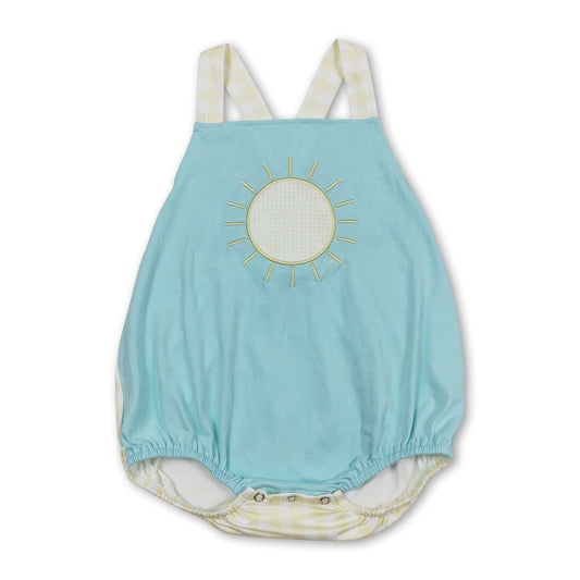 Sonniger ärmelloser Baby-Jungen-Sommerstrampler