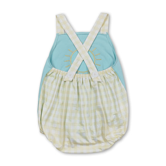 Sonniger ärmelloser Baby-Jungen-Sommerstrampler