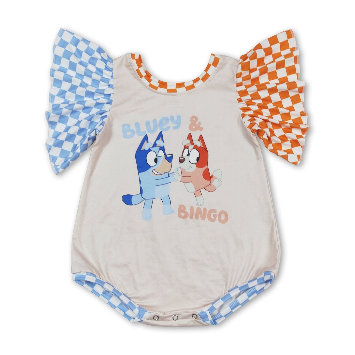 Karo Hunde Baby Kinder Sommer Strampler