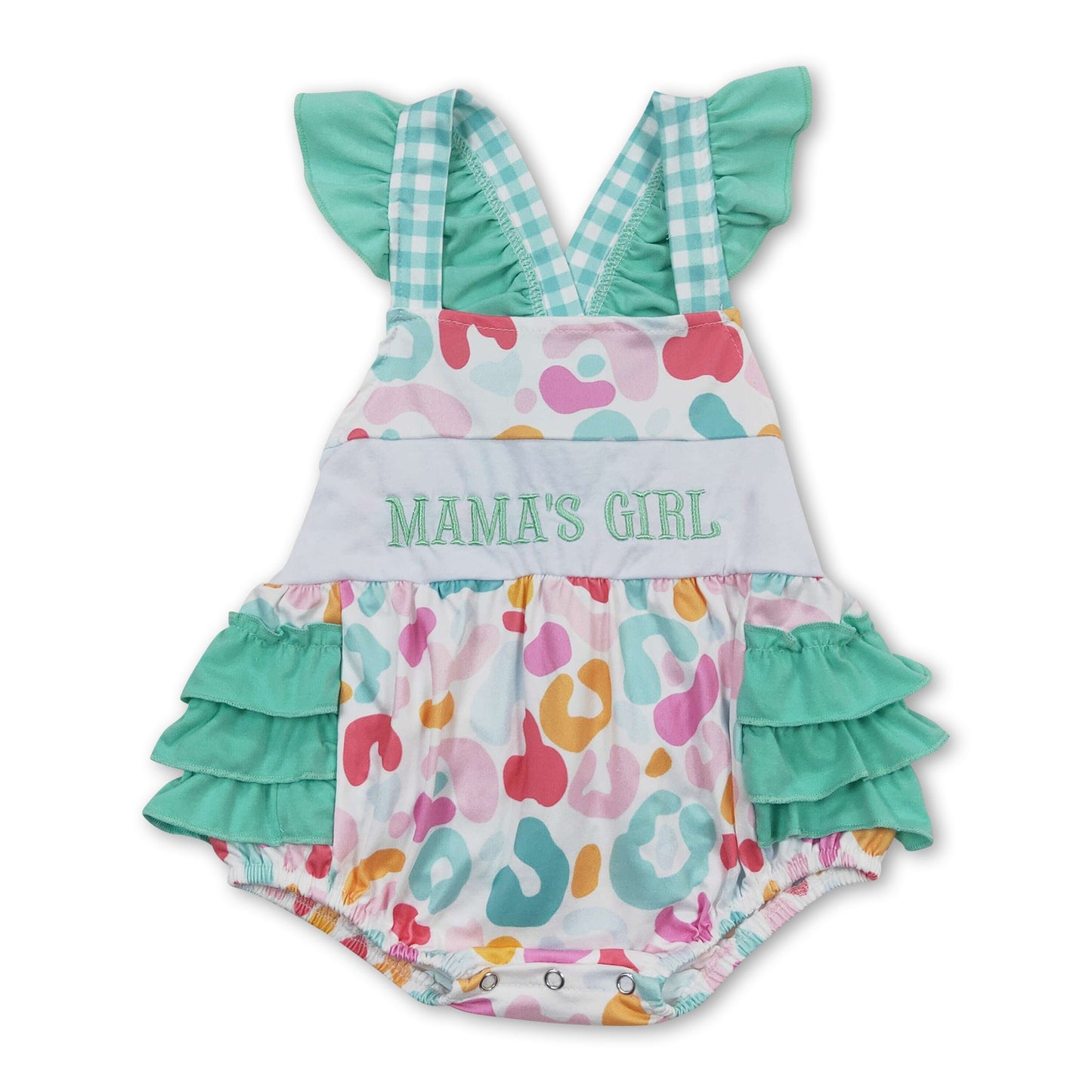 Mama's Girl Leopard Baby-Strampler