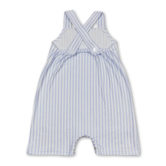 Strampler für Babyjungen, Sommer, gestreift, mit Taschen