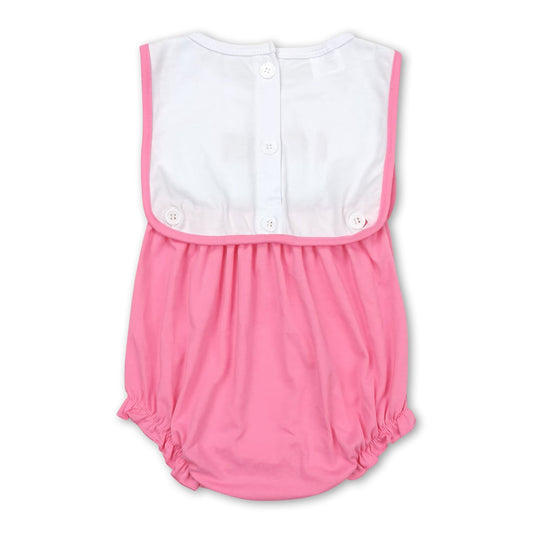 Ich liebe Mama ärmelloser rosa Strampler für Baby-Mädchen zum Muttertag