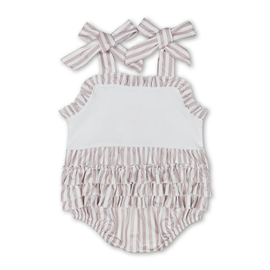 Träger Seestern Baby Mädchen Rüschen Sommer Strampler
