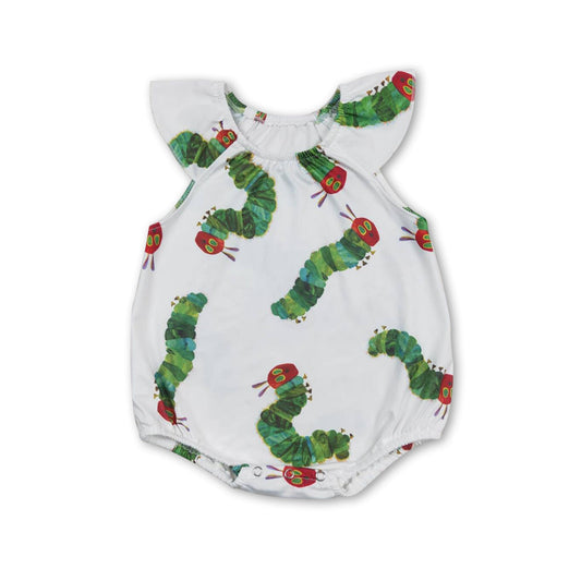 Flutterärmel Raupen-Strampler für Baby-Mädchen, Sommer