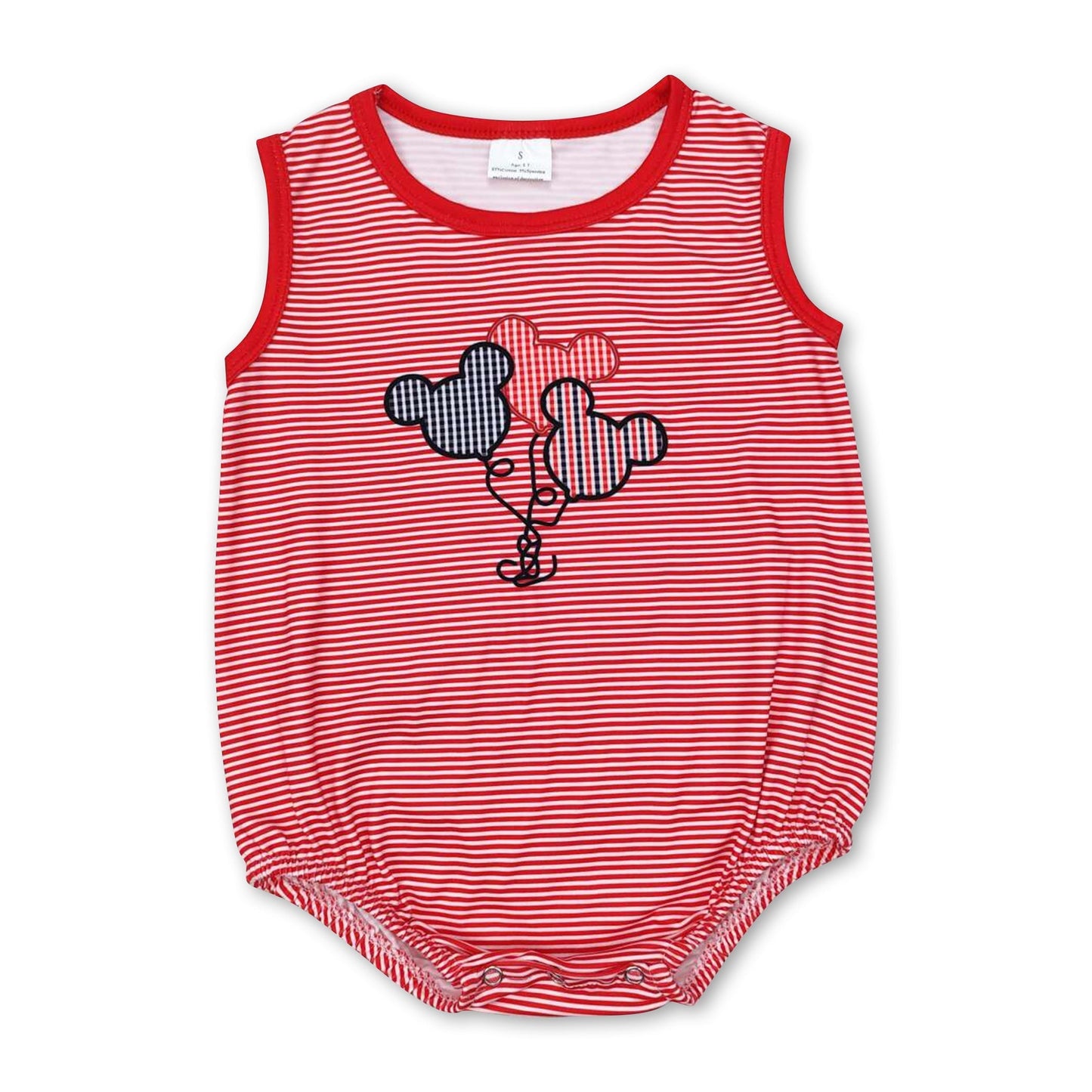 Ärmelloser gestreifter Strampler für Baby Jungen, Sommer