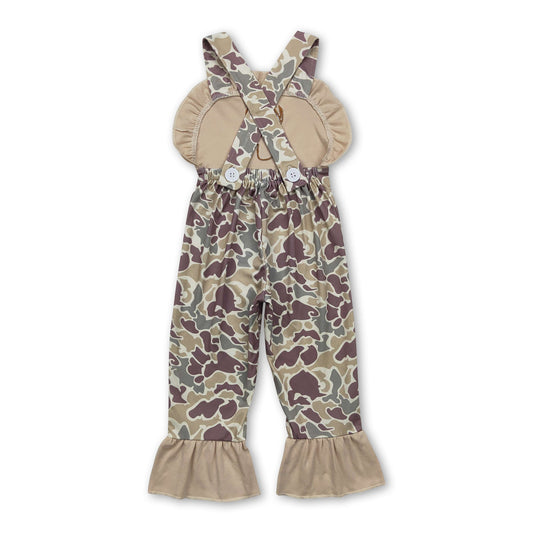Trägerhirschtasche Camouflage Kinder Mädchen Latzhose