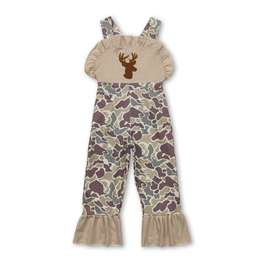 Trägerhirschtasche Camouflage Kinder Mädchen Latzhose